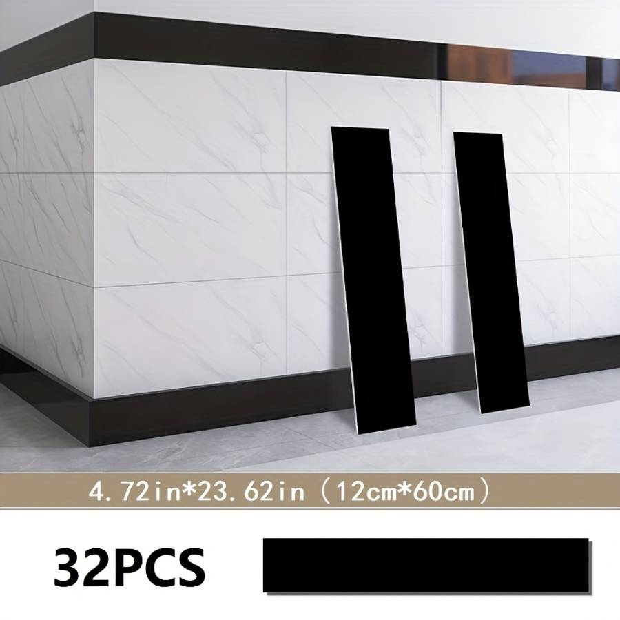 Skirting Board Gray Base Stone Pattern Size 4.72In*23.62In12Cm*60Cm