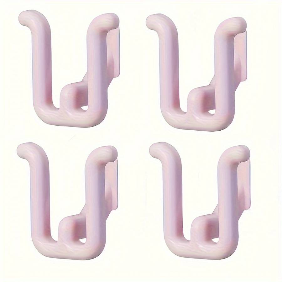 Set Of 4 Self Self Adhesive Shoe Racks Waterproof Wall Mounted color pink color Quantity 4pcs