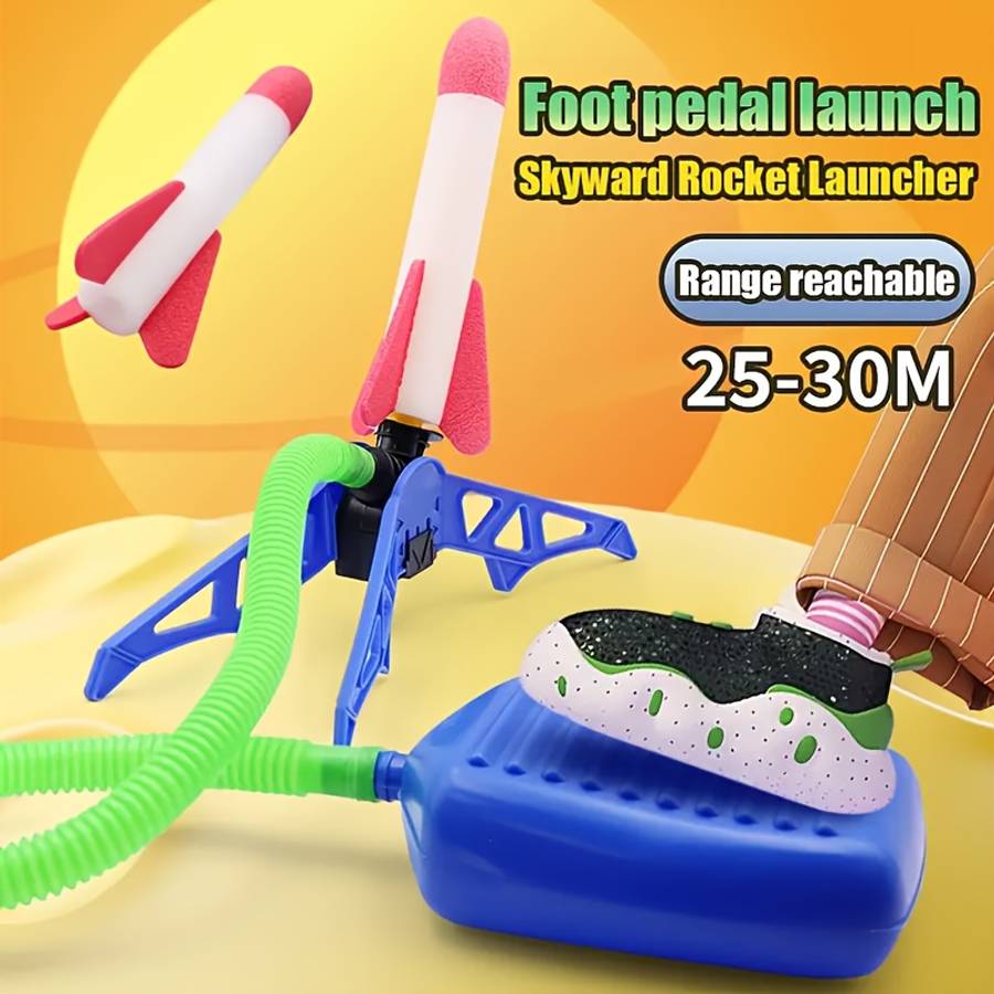 Childrens Toys Color 2 Rockets  1 Launch Pad Random Color