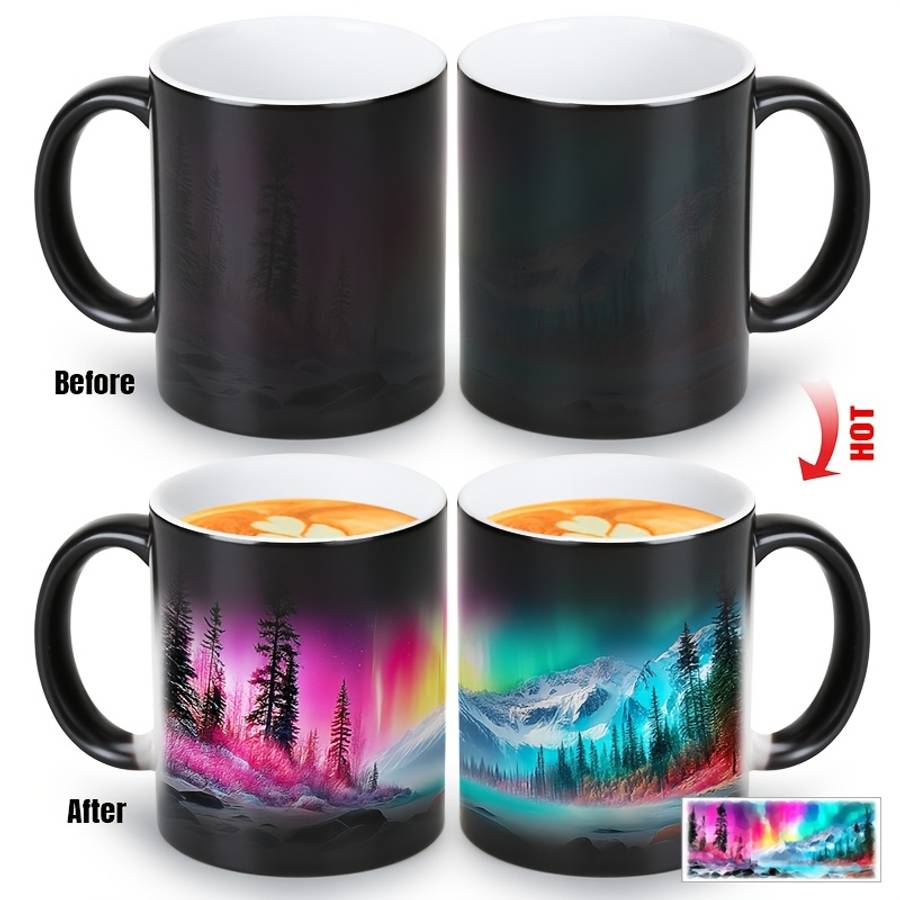 Water Cup Style Romantic Aurora Color Changing Cup
