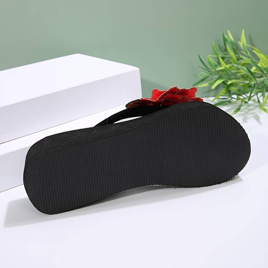 Ladies Summer Flip Flops Black Uk 3