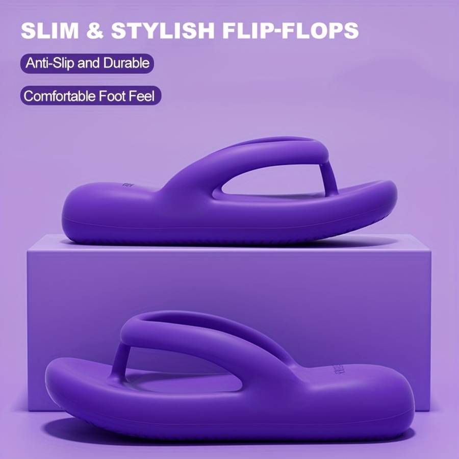 Ladies Summer Flip Flops White Uk 5.5-6