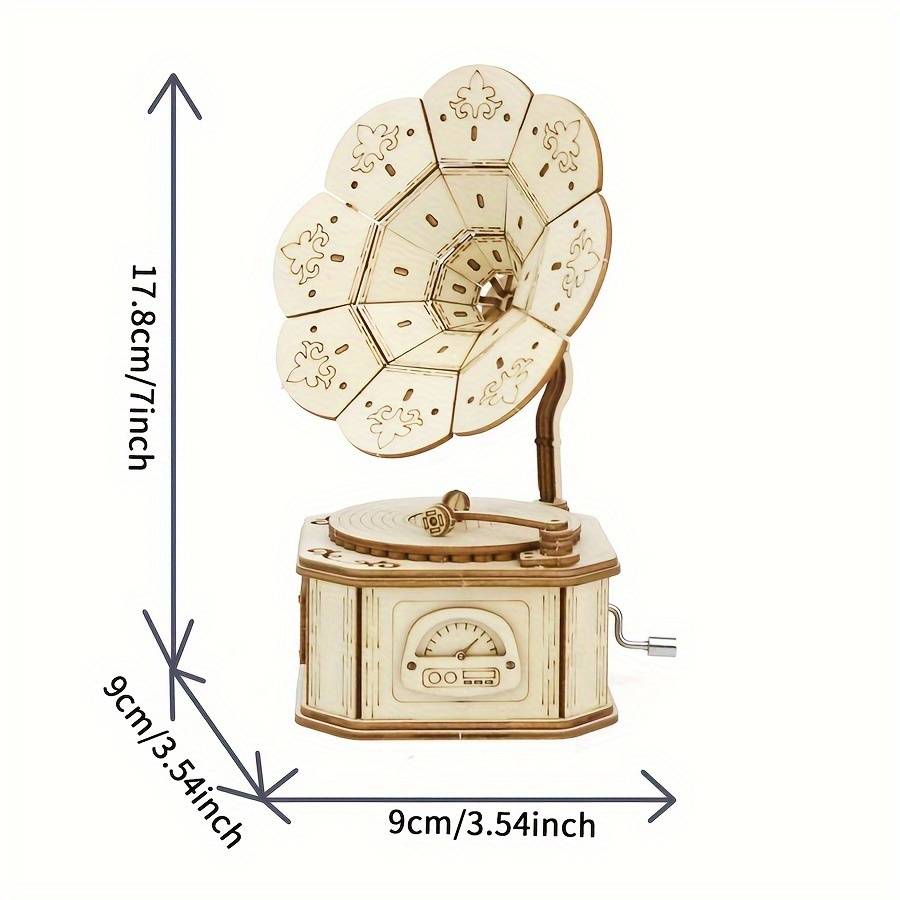 3D Puzzle Musical Instrument Model Style Phonograph