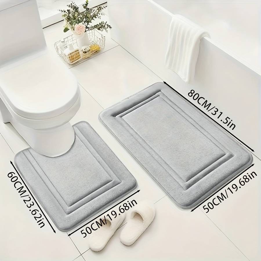 Floor Mats Color Black Size 40X60Cm Add 40X50Cm U Shape
