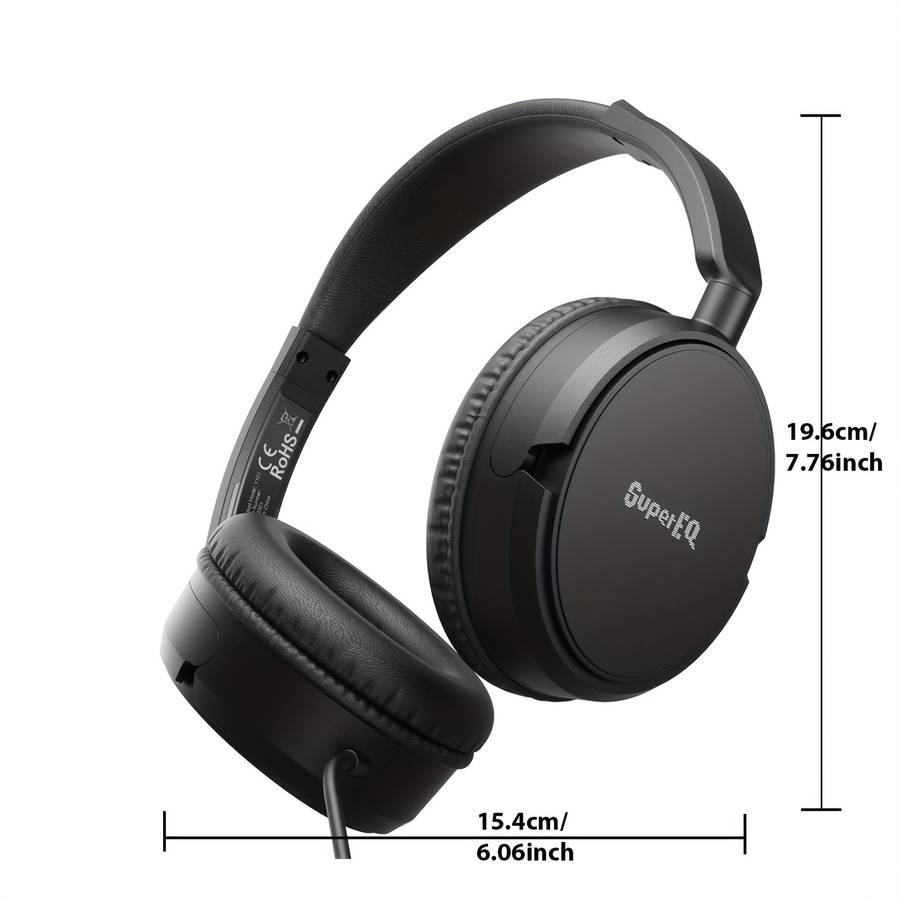 Wired Headphones Black