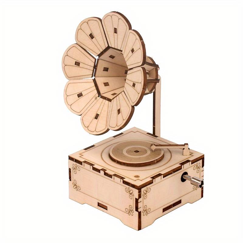 3D Puzzle Musical Instrument Model Style Phonograph