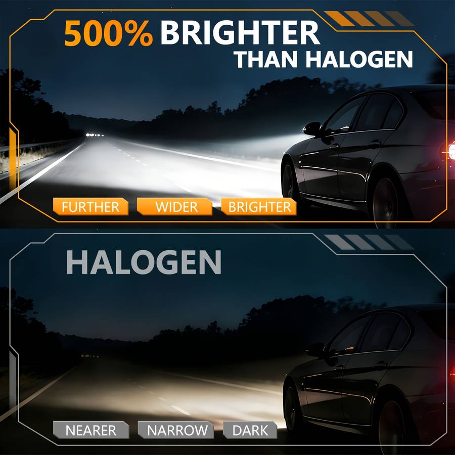 Car Lights Items 2Pcs Upgrade H4 Led Bulbs