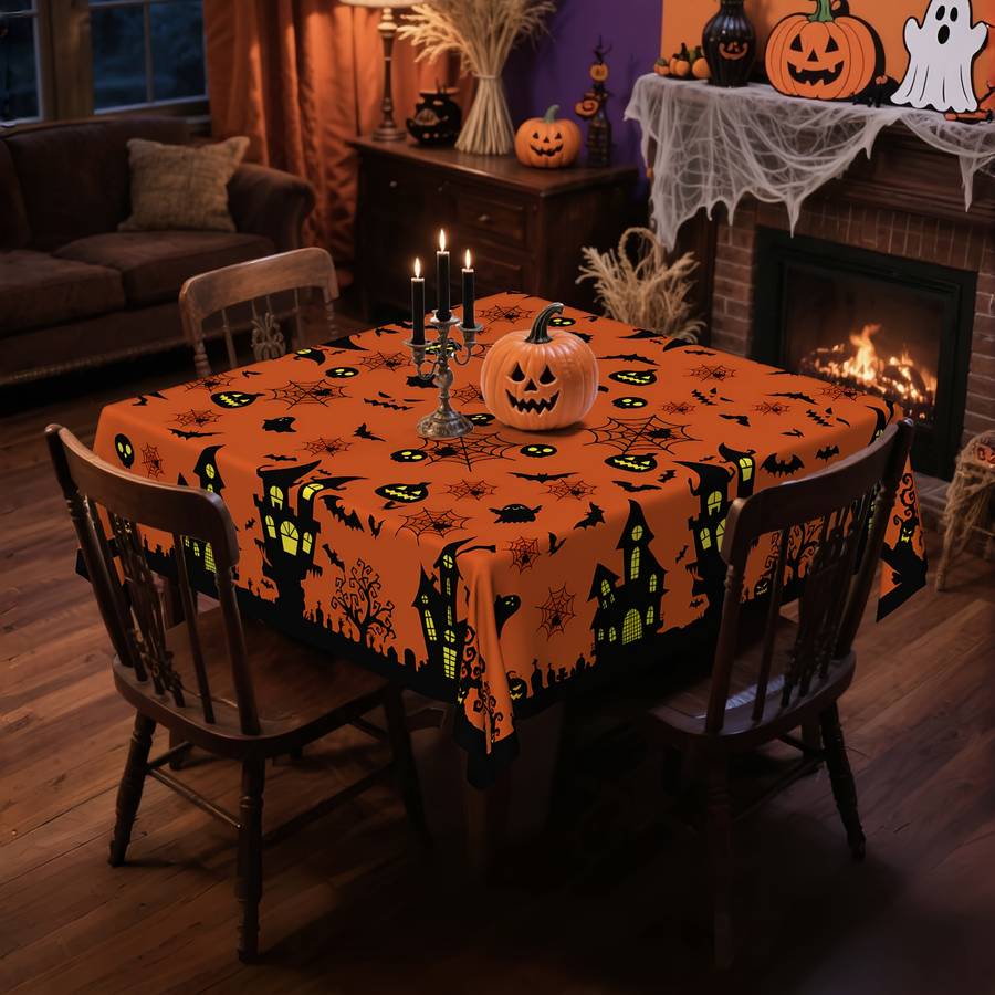 Halloween tablecloth decoration size 60x102in 152x259cm or Rectangle