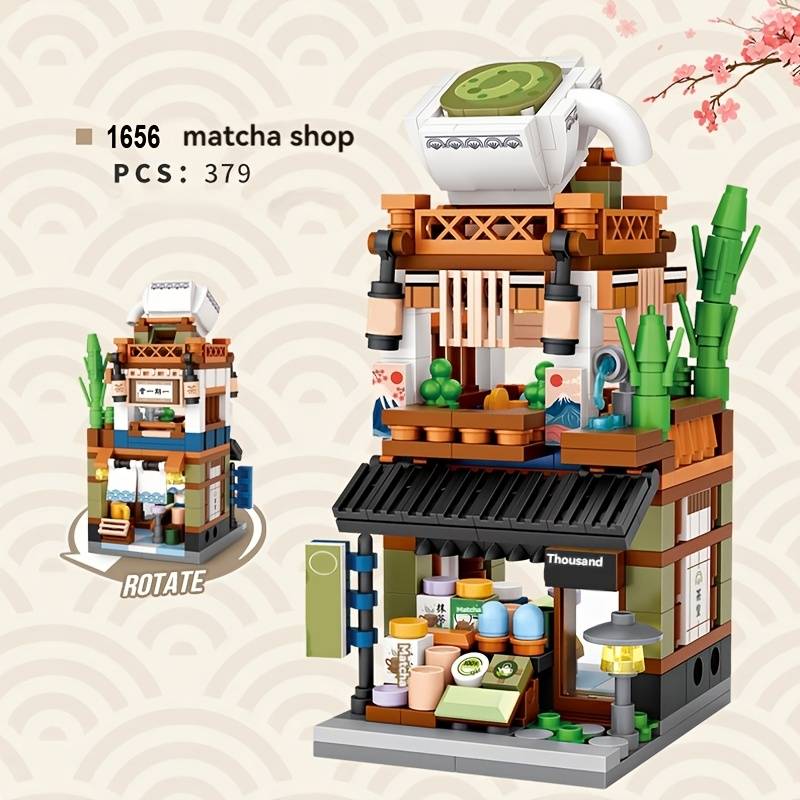 Building Toy Architectural Model Toy Set Style 1653 Hot Spring House