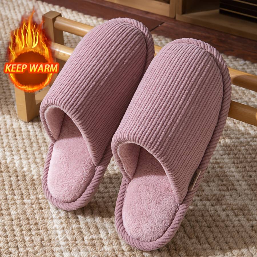 Cotton Slippers Color Coffee Brown Sizeuk 2.5-3
