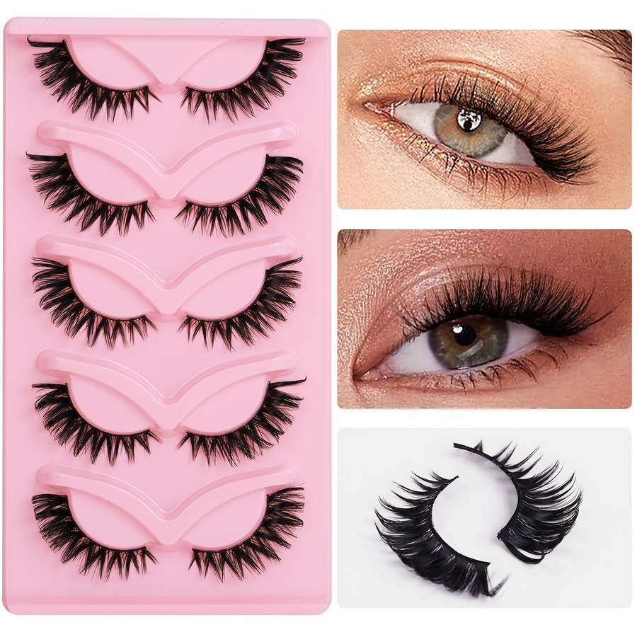 5 Pairs 3d C Curl Individual Lashes Style 5 12mm