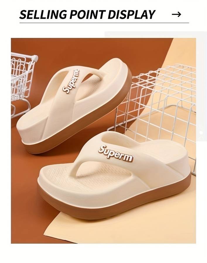 Ladies Summer Flip Flops Black Uk 4.5-5
