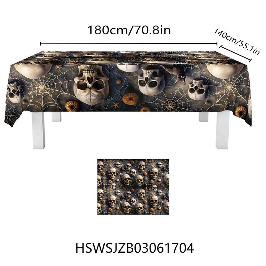 Halloween tablecloth decoration size 180cm x 140cm or 70.8in x 55.1in