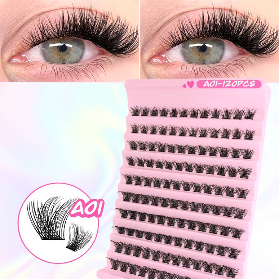 200pcs Natural Fluffy Mink Lashes Color T50 15mm