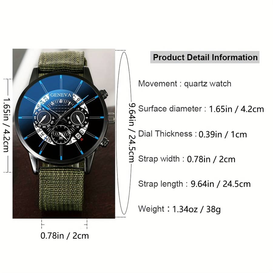 5Pcs Stylish And Trendy Set For Men Including Watch And Bracelet