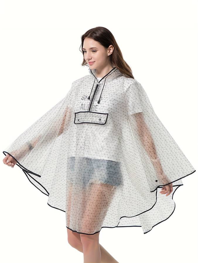 Raincoat White Size Asian Onesize