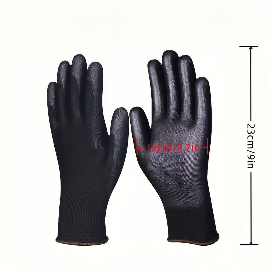 Work Gloves Color Black Size S