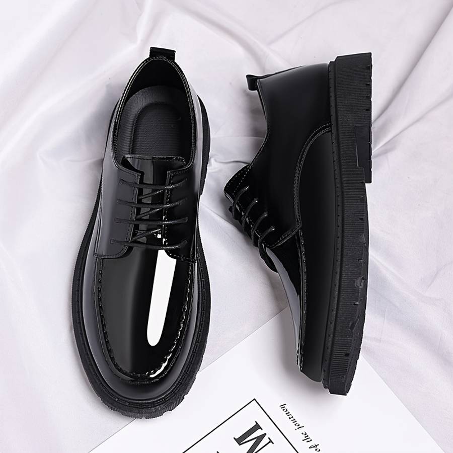 Mens Leather Shoes Color Black Sizeuk 8