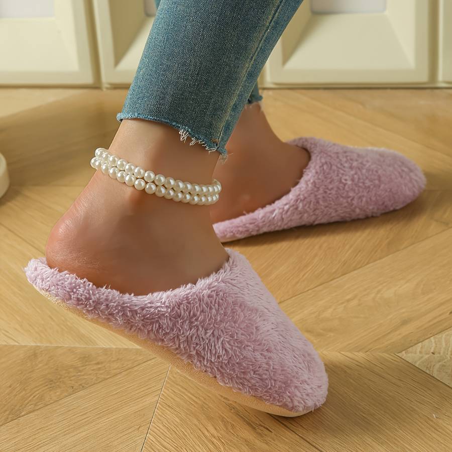 Cotton Slippers Color Black Sizeuk 4.5-5
