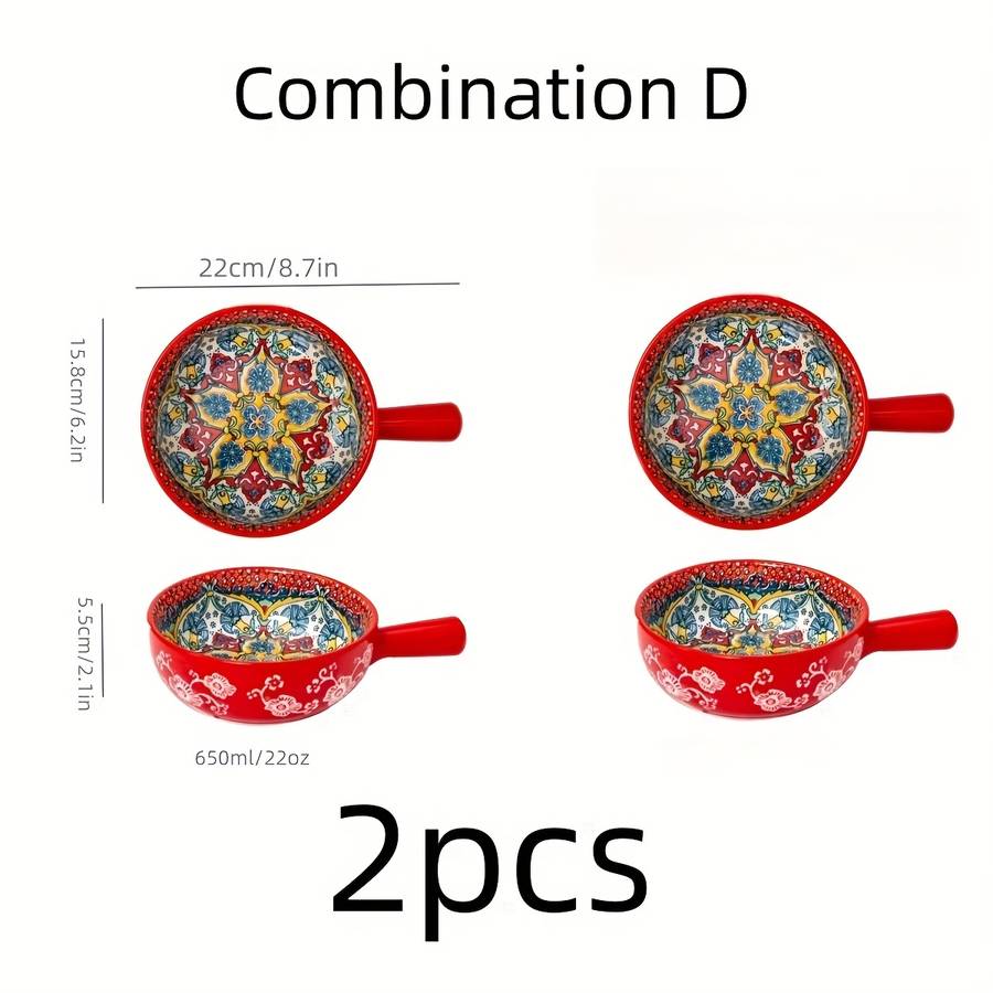 Bowl Color 1 Set Of 2 Pieces Combination D