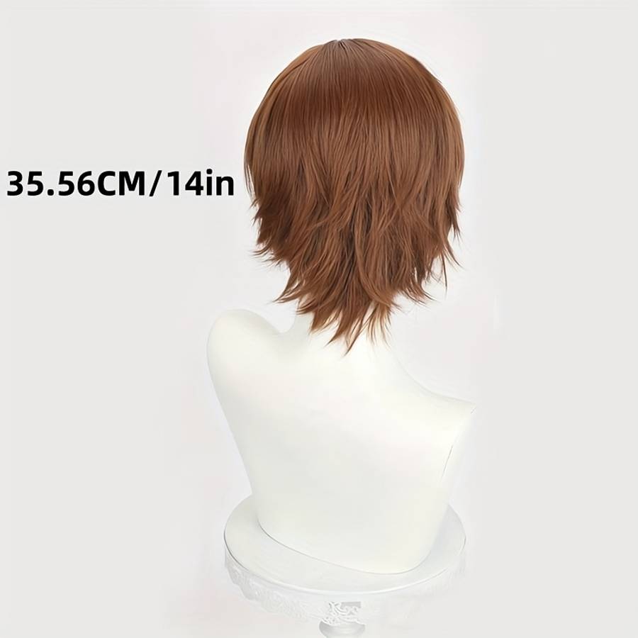 Light Brown-1 Mens Wigs Hair Length 35.56Cm