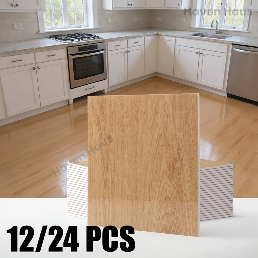 Self Adhesive Floor Stickers Sunset Cherry 12Pcs
