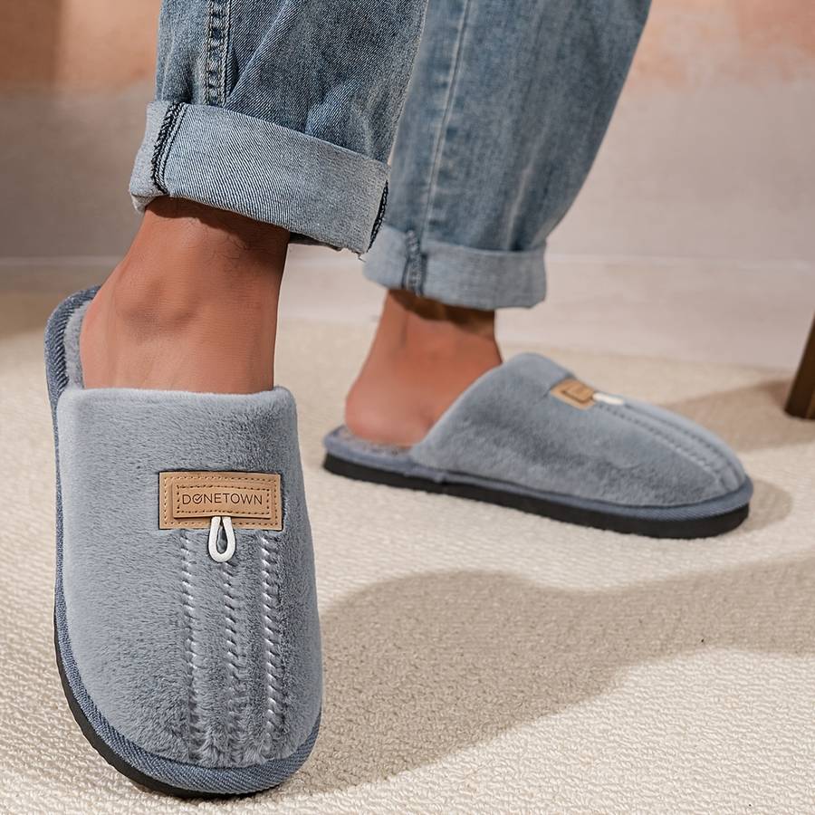 Cotton Slippers Color Navy Blue Sizeuk 6.5-7
