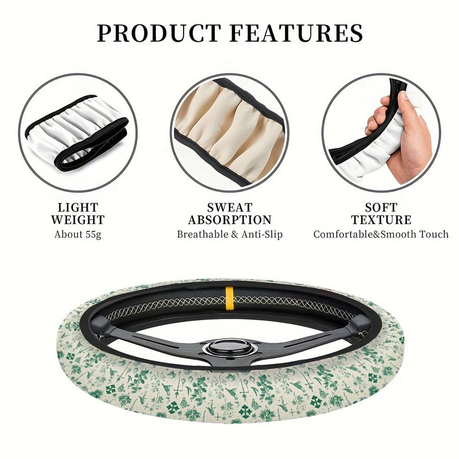 Car Steering Wheel Cover Diameter 38.1Cm