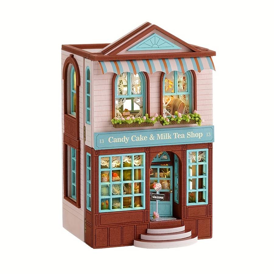 Building Toy Architectural Model Toy Set Style Dessert Shop