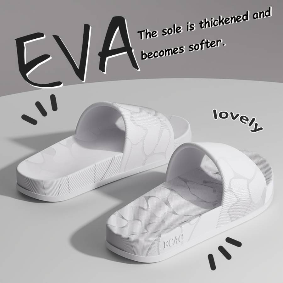Men Slippers Summer Style Light Purple Size Uk 3.5 To 4