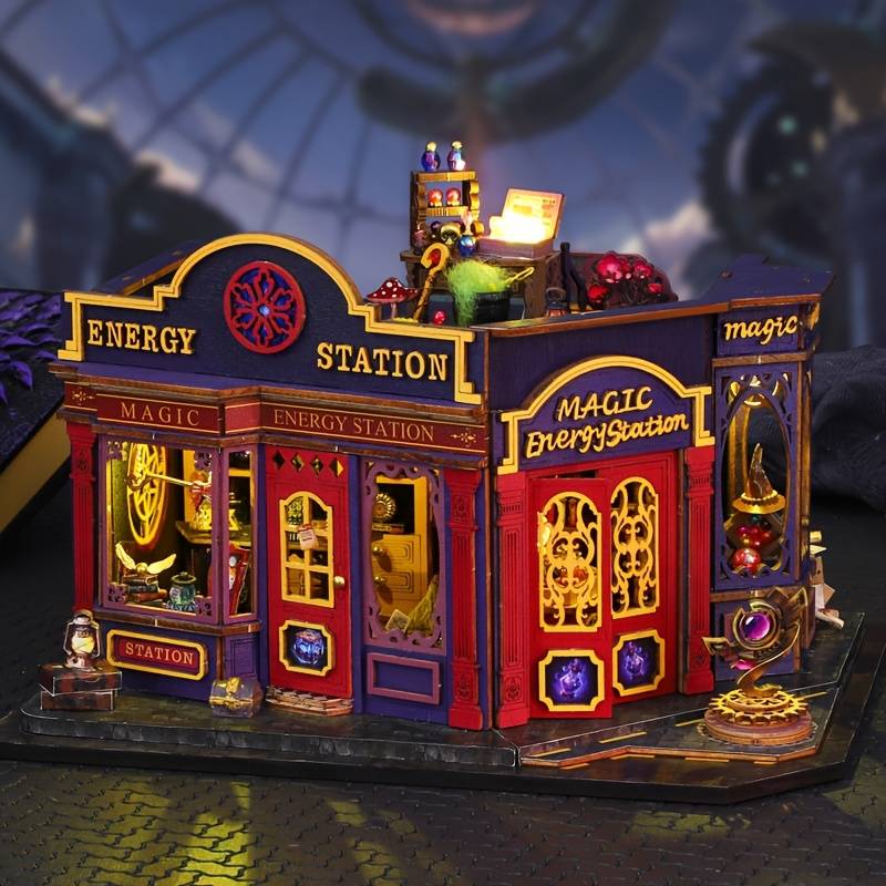 Building Toy Architectural Model Toy Set Style Magic Energy Station