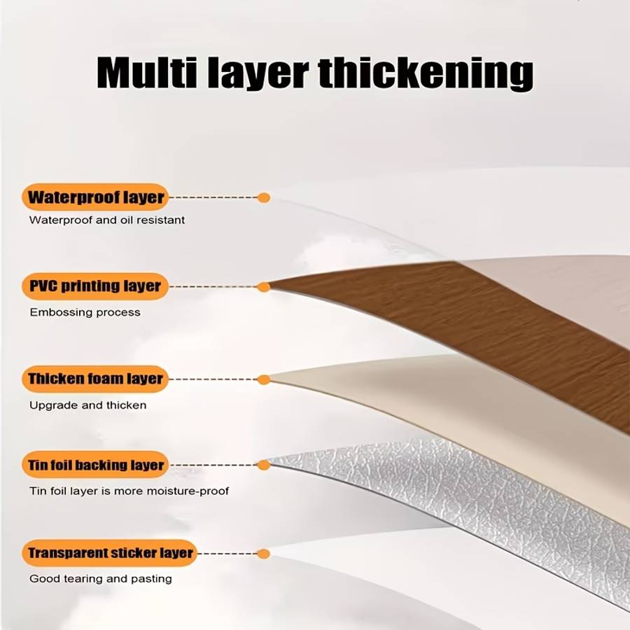 Self Adhesive Floor Stickers Egqy 892 8.5Cm X 40Cm 6 Rolls Per Pack
