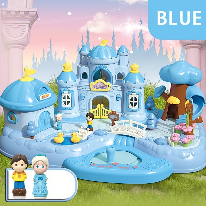 Building Toy Architectural Model Toy Set Color Blue