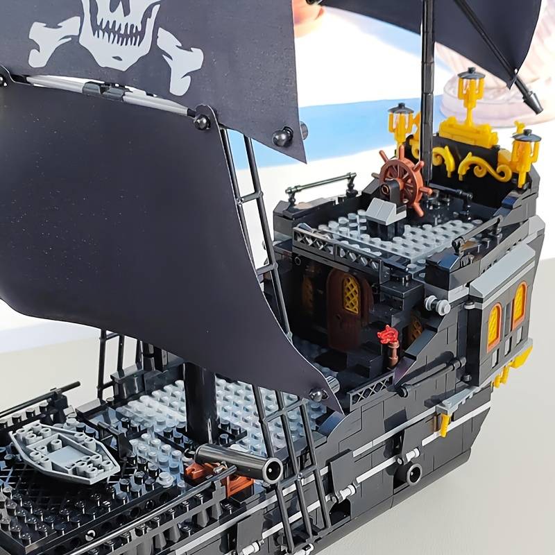 3D Jigsaw Puzzle Model Ship Style Black Wizard Pirate Ship