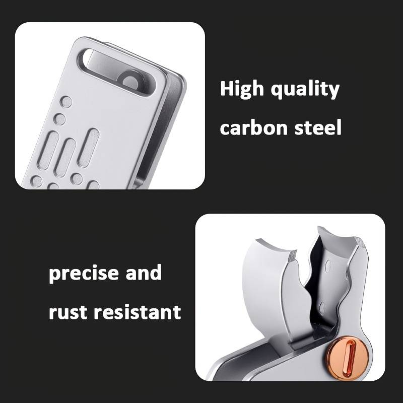 1pc Nail Clippers Set Stainless Steel Modern Style Unscented Finger Nail Care Professional