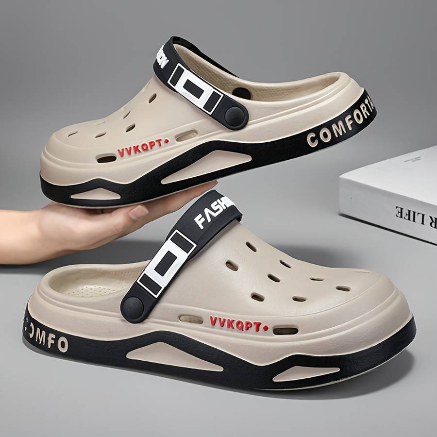 Men Slippers Summer Style White And Black Size Uk 5.5 To 6