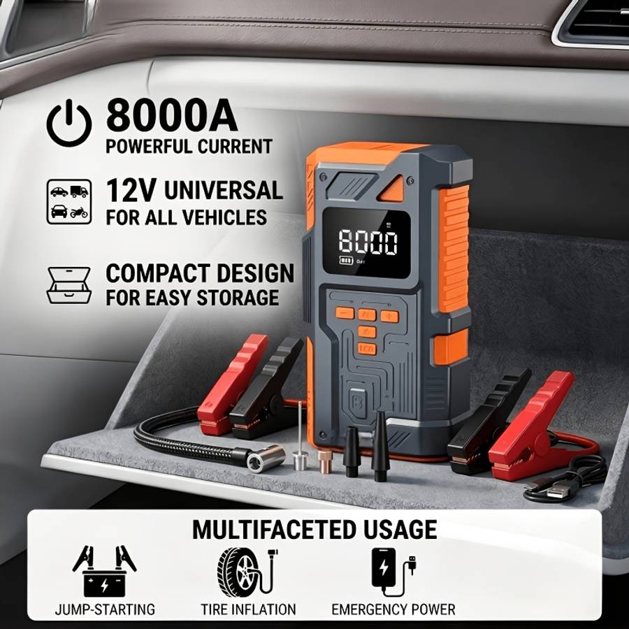 Car Accessories Items Multifunctional Air Pump Main Unit  Accessory Set