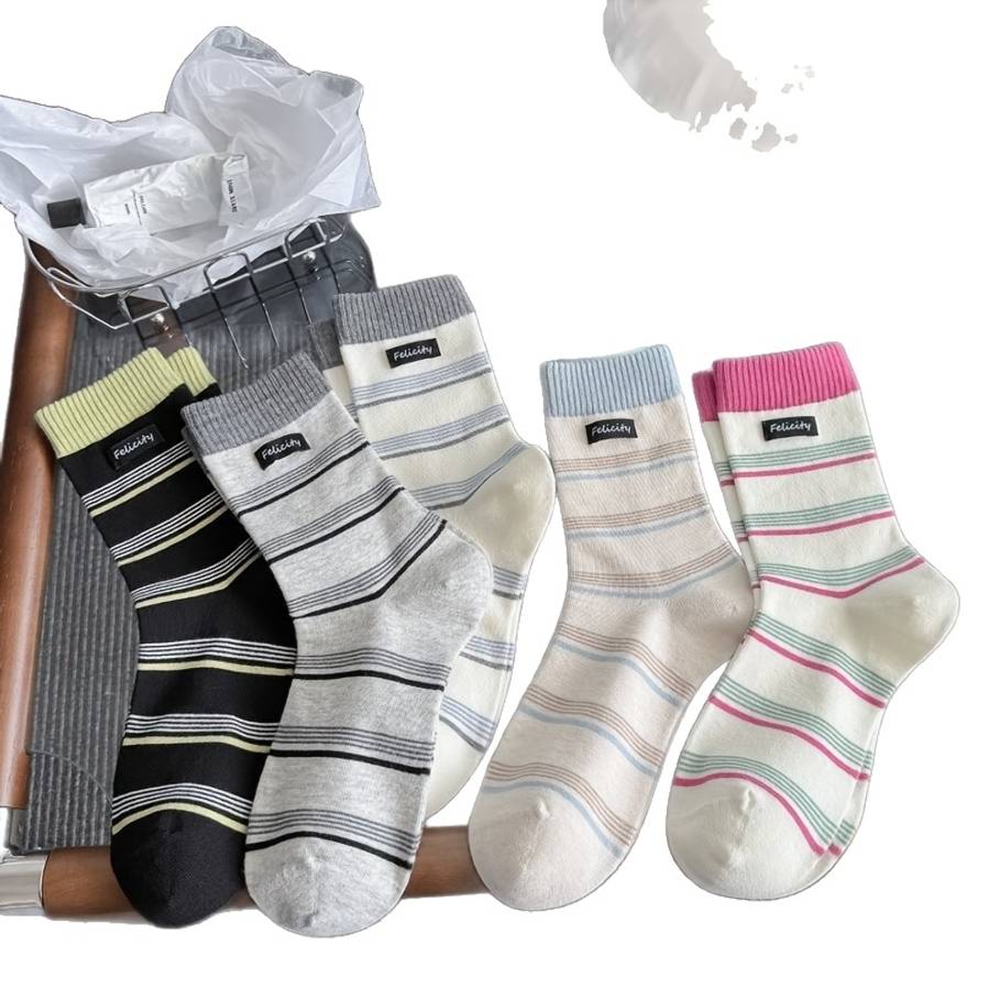 Women S Socks Color 5 Pairs In Random Mixed Colors