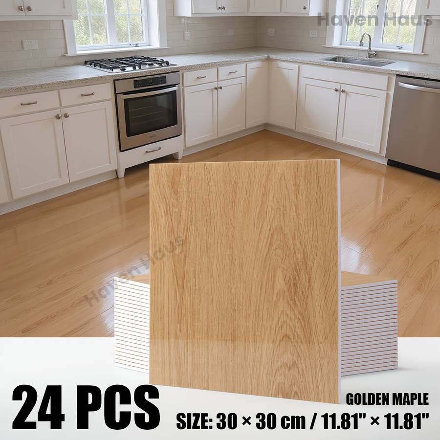 Self Adhesive Floor Stickers Sunset Cherry 12Pcs