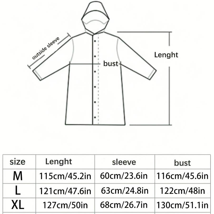Raincoat White Border Model M