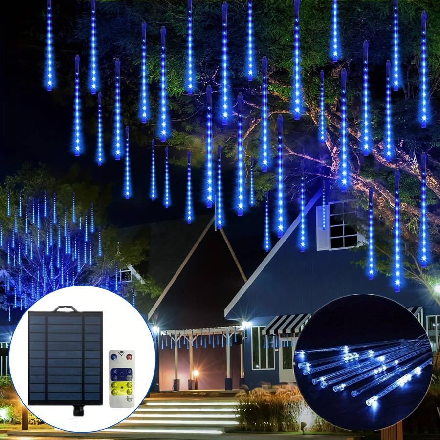 String Lights Color Blue Model2 Packs Of 19.6 Inch 10 Tube 360 Led