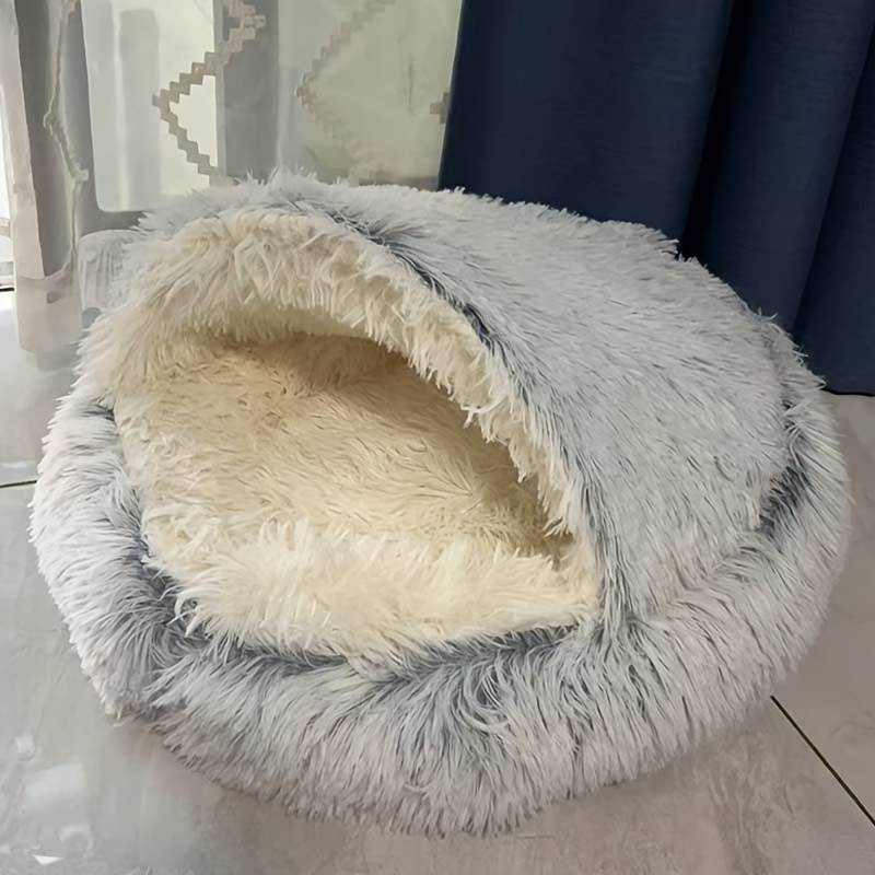 Pet supplies color Shell Nest Gradient Light Gray size 40cm  recommended curl sleep within 4 catties