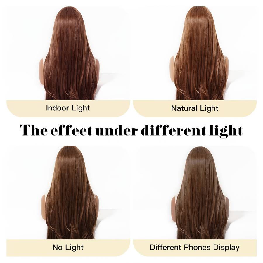 Women S Wigs Light Brown1 Hair Length81.28Cm