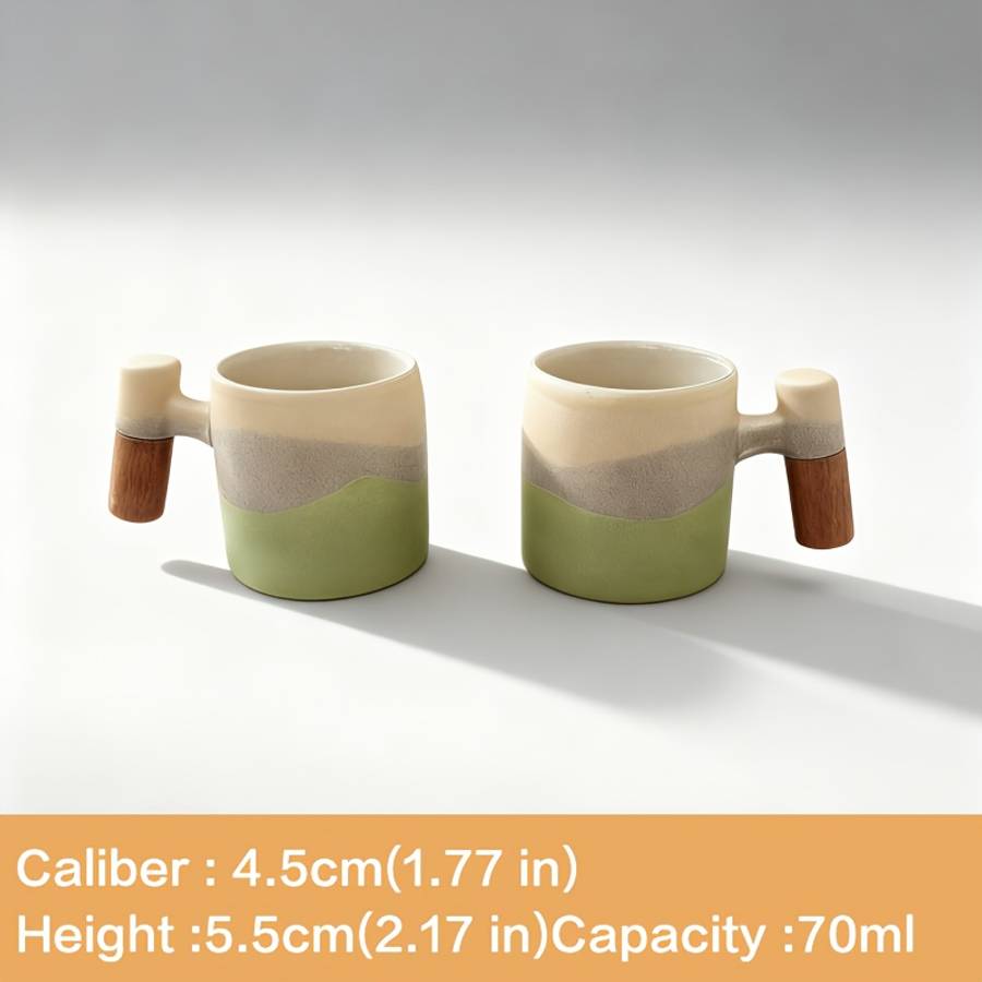 Water Cup Quantity 2 Gradient Green