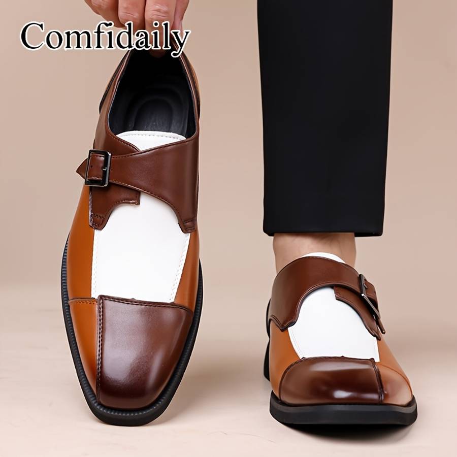 Mens Leather Shoes Color 52097 Brown Sizeuk 6.5