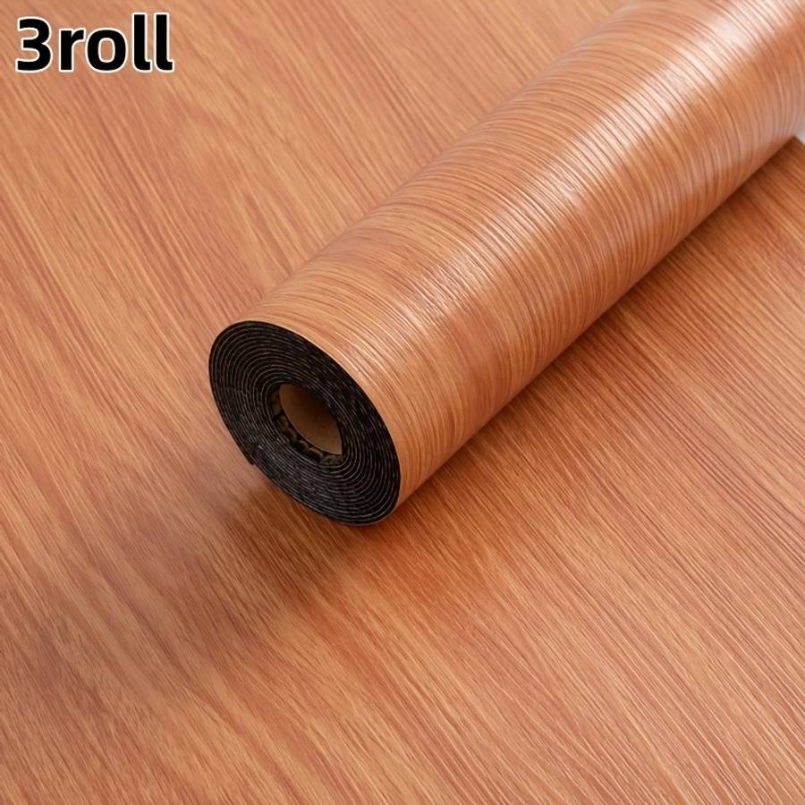 Self Adhesive Floor Stickers Reddish Brown Oak 3Roll