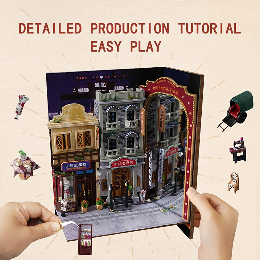 Building Toy Architectural Model Toy Set Style Oriental Story