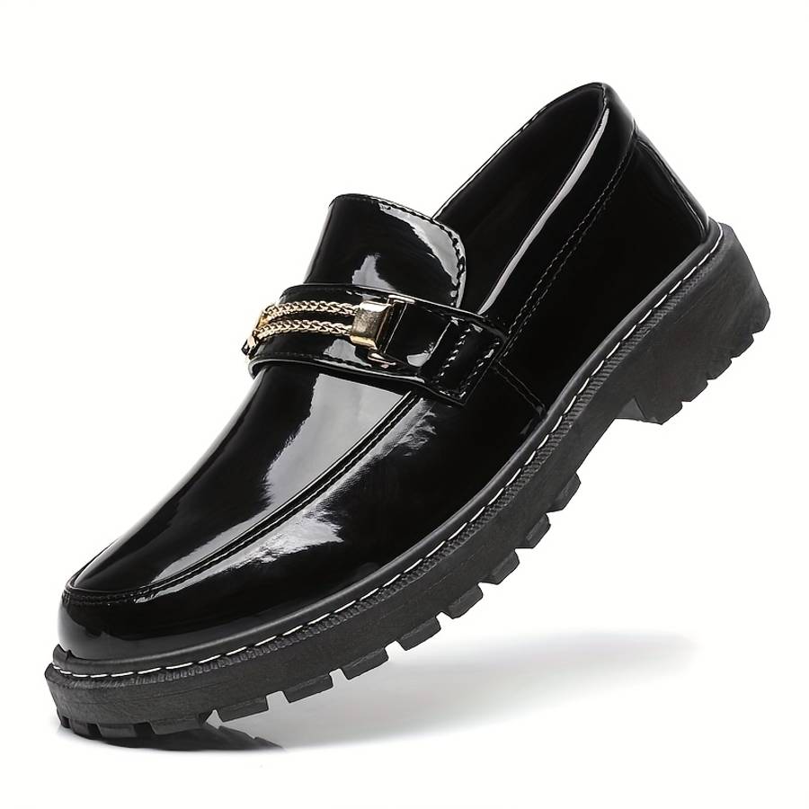 Mens Leather Shoes Color Black Sizeuk 8