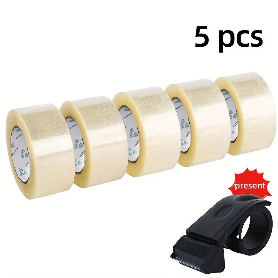 Adhesive Tape Model 5 Rolls Of White Tape *With Cutter