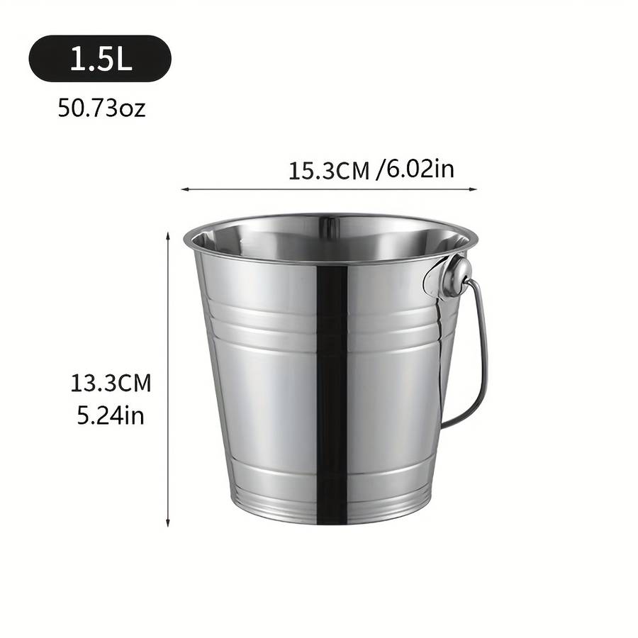 Ice Bucket Color Silvery Size1.5L